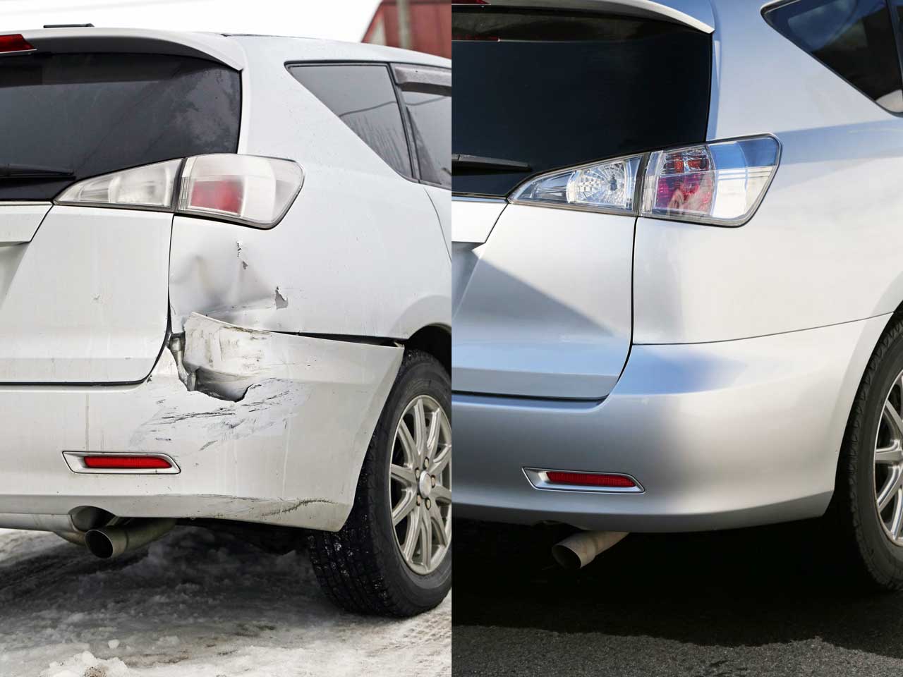 車体のへこみ修理ビフォアアフター